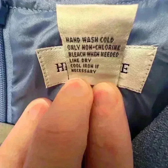 Vintage Henry Lee Cocktal/Work Dress - Size 16 - Blue - Picture 3 of 10